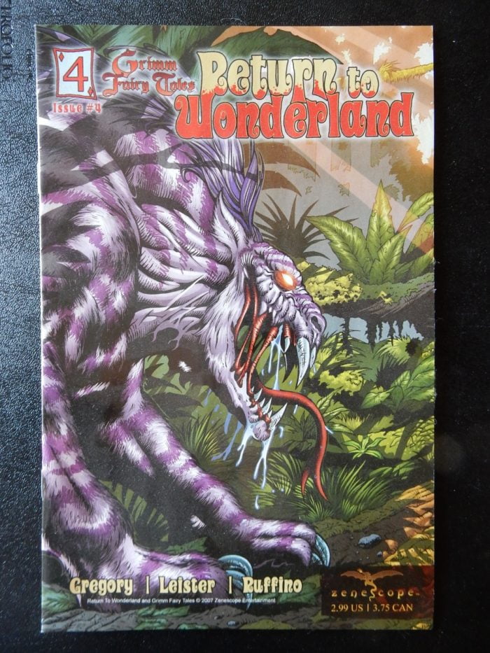 Return To Wonderland #4 - Cheshire Cat Cover by Al Rio