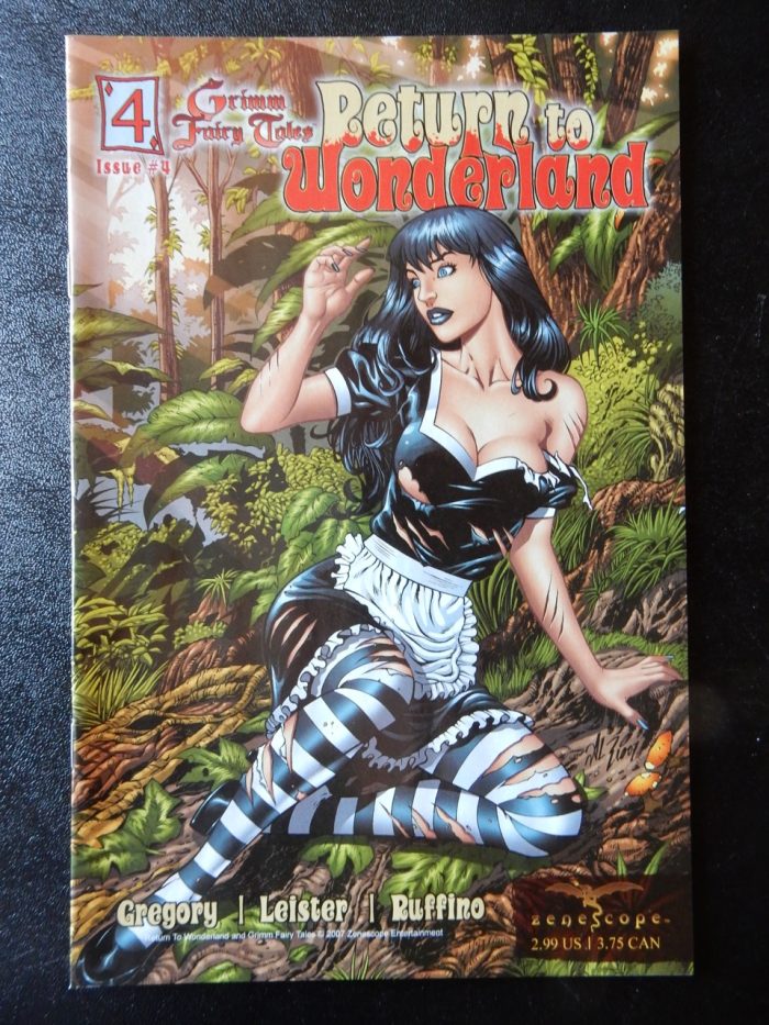 Return To Wonderland #4 – Calie Ripped Costume Cover by Al Rio