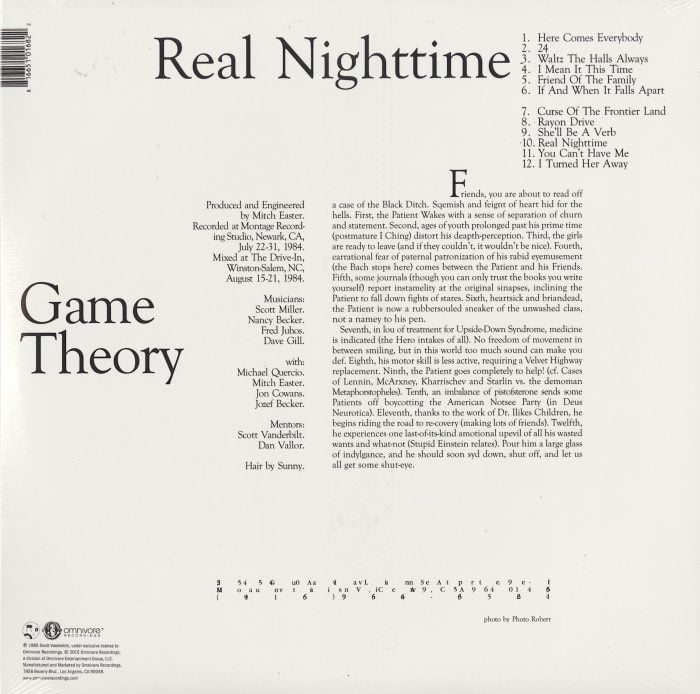 Game Theory - Real Nighttime - Limited Edition, Translucent Red Vinyl, LP, Omnivore Recordings, 2015