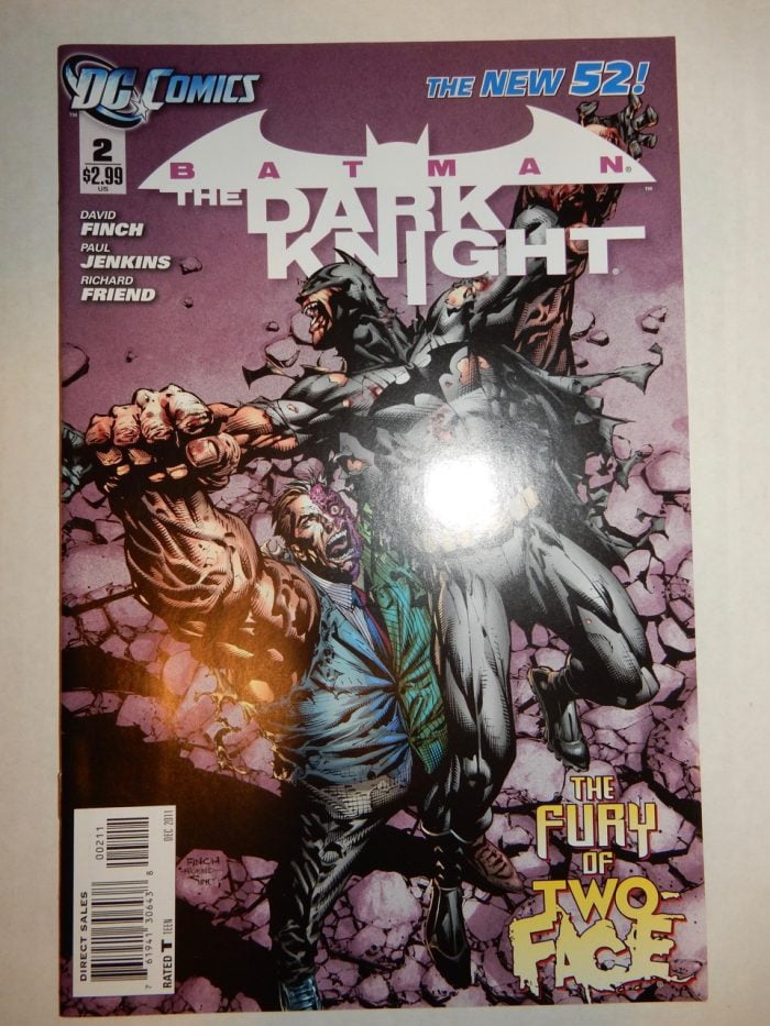 Batman: The Dark Knight #2 2011 New 52 David Finch, Two-Face