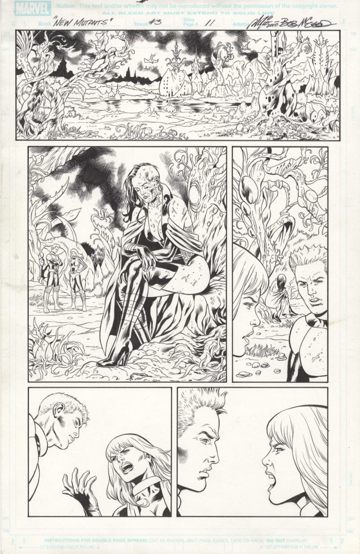 New Mutants Forever #3 page 11 Original Art by Al Rio and Bob McLeod