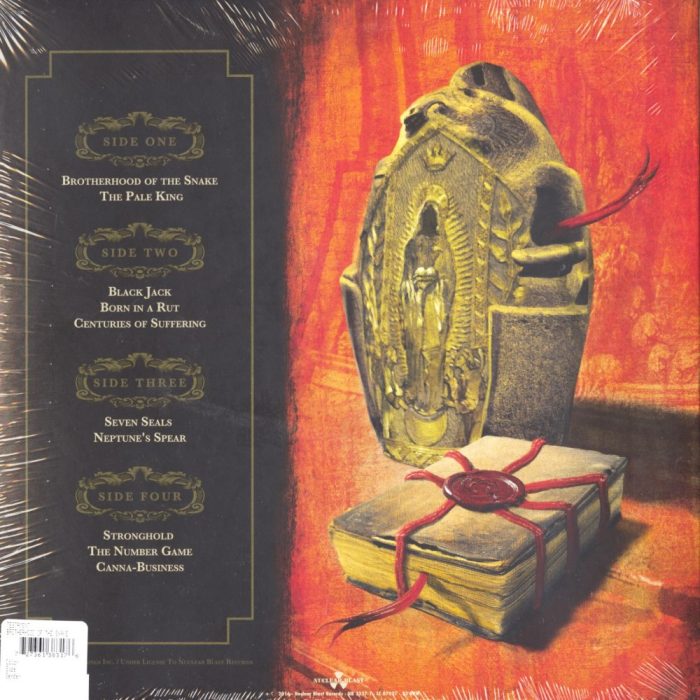 Testament "Brotherhood Of The Snake" 2XLP Ltd Ed Colored Vinyl Gatefold Sleeve