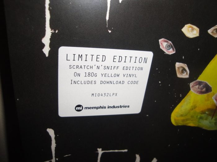 Menace Beach "Lemon Memory" Scratch 'n Sniff 180 Gram Yellow Vinyl LP