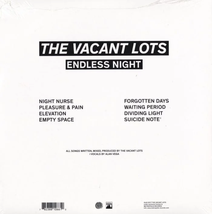 The Vacant Lots - Endless Night - Limited Edition, Vinyl LP - 2017