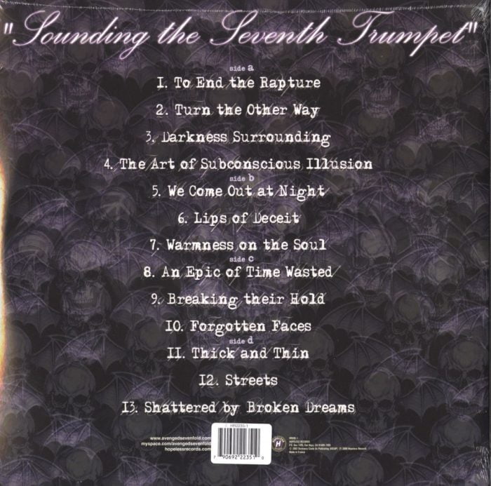 Avenged Sevenfold - Sounding The Seventh Trumpet - Ltd Ed Purple splatter vinyl