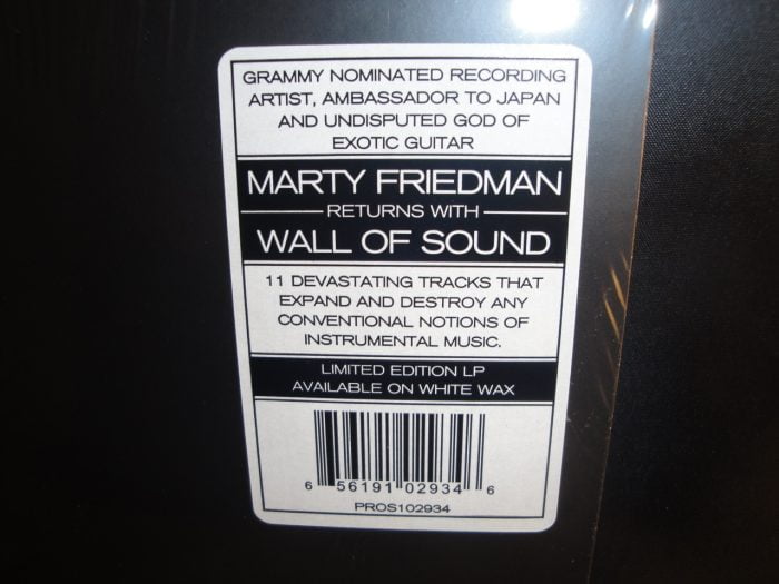 Marty Friedman - Wall Of Sound - Ltd Ed White Vinyl, 2017, Heavy Metal