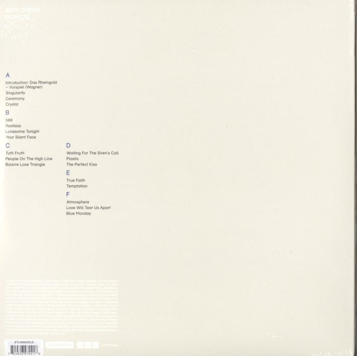 New Order - NOMC15 - 3XLP, Vinyl, Live, Brixton Academy, Mute U.S., 2017