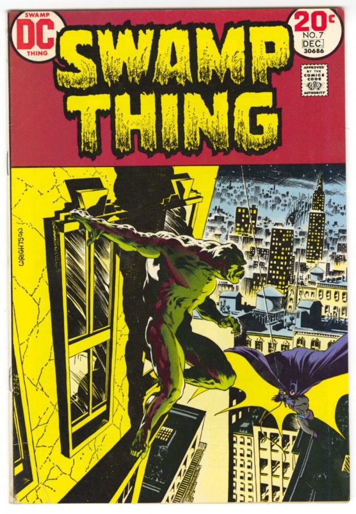 Swamp Thing #7 - Guest Appearance by Batman - 1972 - Bernie Wrightson, Len Wein