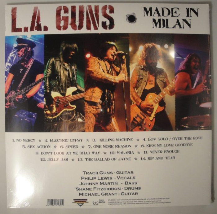 L.A. Guns - Made In Milan - Ltd Ed, 180 Gram, Double Vinyl, LP, 2018