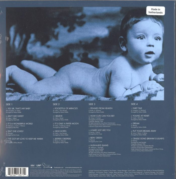 Frank Sinatra - Baby Blue Eyes - 2XLP, Double Vinyl, Lullabies, Import, 2018