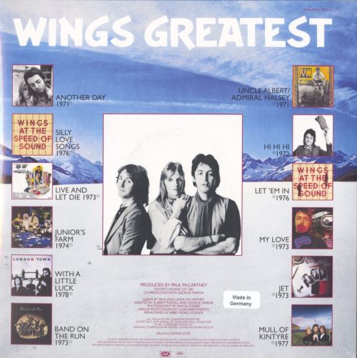 Wings - Greatest - Limited Edition, Blue, Colored Vinyl, Abby Road Remastered, 2018