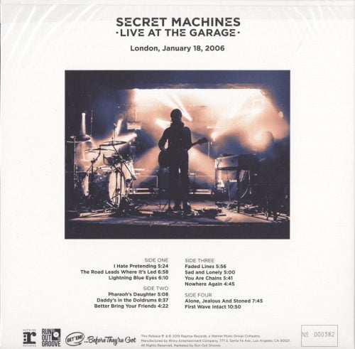 Secret Machines - Live At The Garage - Ltd Ed, Numbered, Double Vinyl, 2XLP, R.O.G., 2019