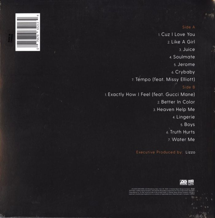 Lizzo - Cuz I Love You - Deluxe Edition, Vinyl, LP, Atlantic, 2019