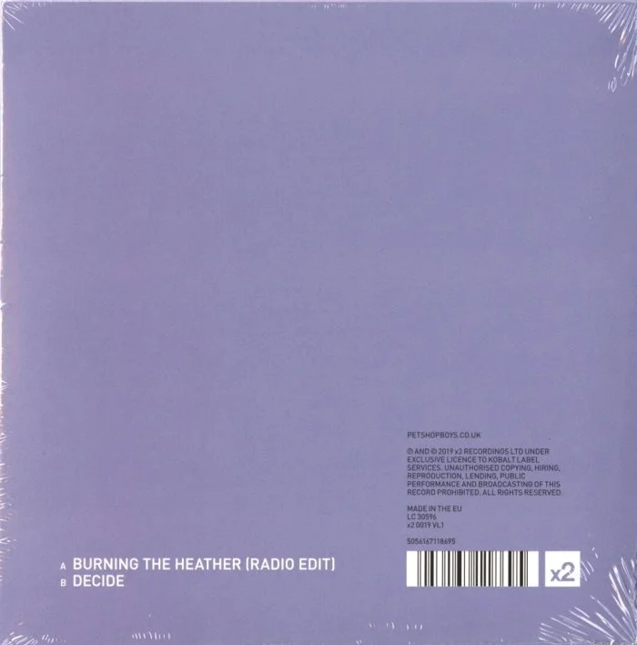 Pet Shop Boys - Burning The Heather / Decide - 7", Vinyl, Single, X2 Records, Import, 2020