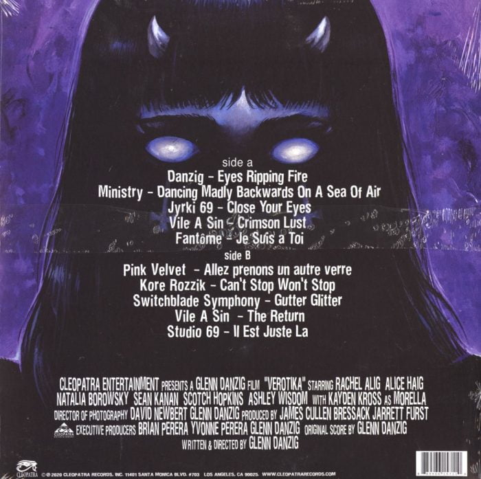 Various Artists - Verotika - Motion Picture Soundtrack - Danzig, Ministry, Cleopatra Records, 2020