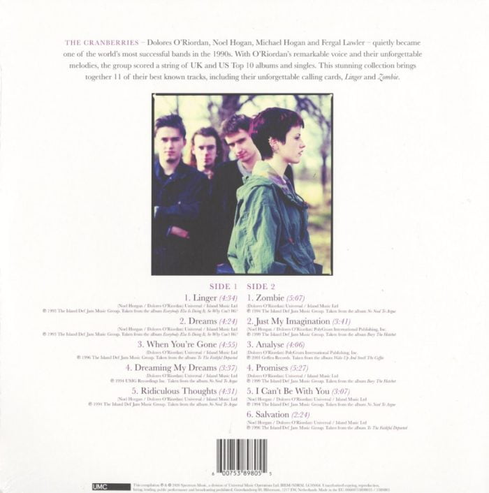 The Cranberries - Dreams: The Collection - Vinyl, LP, Spectrum Audio Uk, Import, 2020