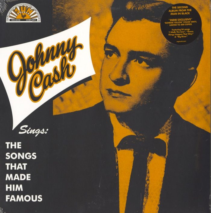 Johnny Cash - Sings The Songs... Ltd Ed, Sunshine Yellow, Colored Vinyl, LP, Reissue, Org Music, 2020