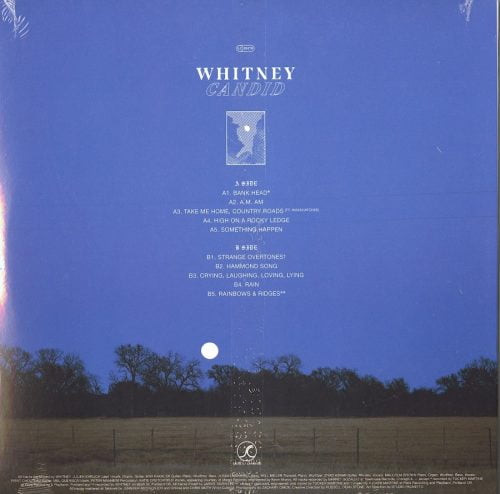 Whitney - Candid - Limited Edition, Clear Blue, Colored Vinyl, Secretly Canadian, 2020