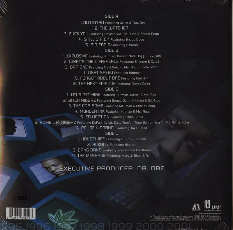 Dr Dre - 2001 - Double Vinyl, LP, Aftermath Records, 2019