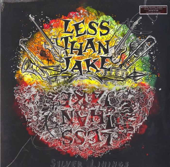 Less than Jake - Silver Linings - Limited Edition, Red, Green, Yellow, Colored Vinyl, LP, Pure Noise, 2020