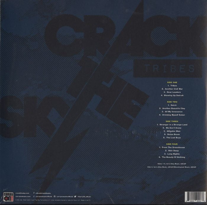 Crack The Sky - Tribes - Limited Edition, Clear, Double Vinyl, LP, Carry On Music, 2021