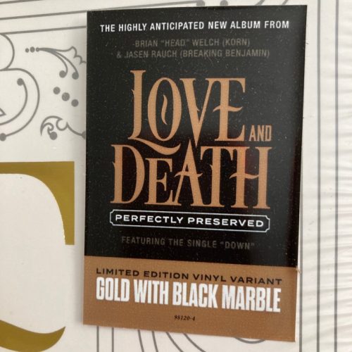 Love and Death, Perfectly Preserved, Limited Edition, Gold and Black Vinyl, Blind Tiger, 2021
