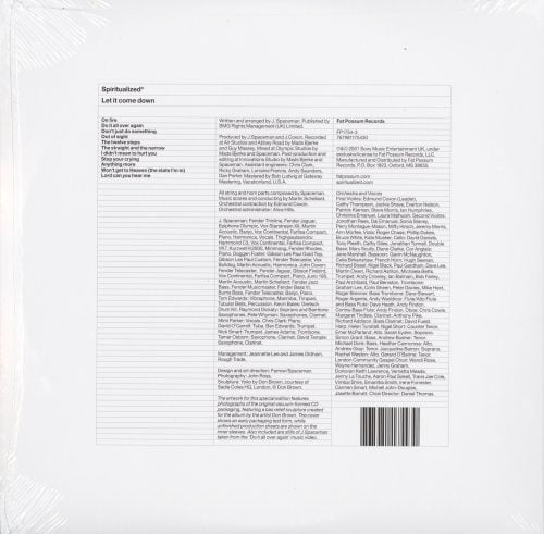 Spiritualized - Let It Come Down - Special Edition, Ivory, Double Vinyl, LP, Fat Possum, 2021