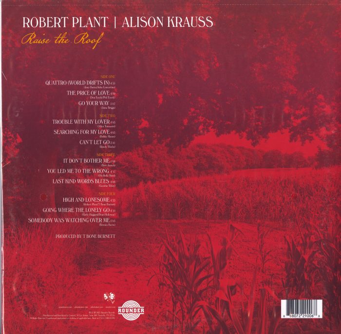Robert Plant and Alison Krauss - Raise The Roof - Limited Alternate Cover Edition, Vinyl, LP, Rounder, 2021