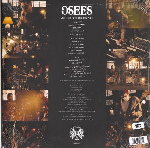 Osees - Levitation Sessions II - Limited Edition, Blue, Red, Colored Vinyl, Reverb Appreciation Society, 2021