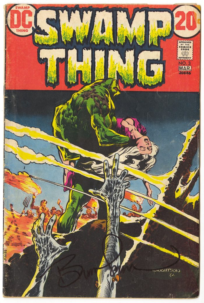 Swamp Thing, Volume 2, #3, March 1973, Signed by Bernie Wrightson