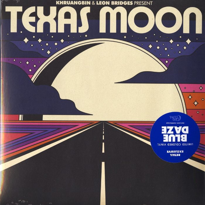Khruangbin and Leon Bridges - Texas Moon - Limited Edition, Blue, Colored Vinyl, LP, Dead Oceans, 2022