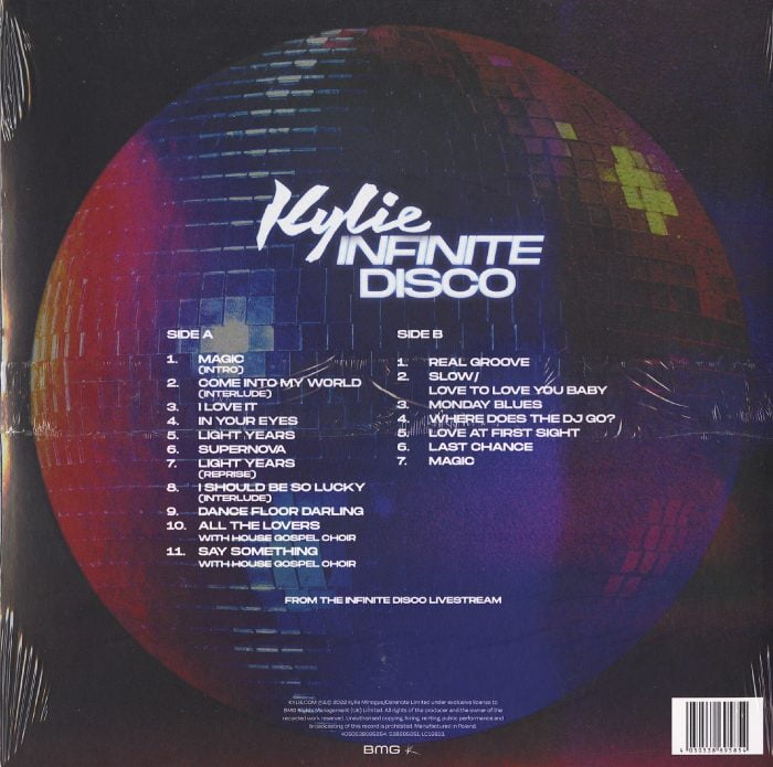 Kylie Minogue - Infinite Disco - Limited Edition, Clear Vinyl, LP, BMG, 2022