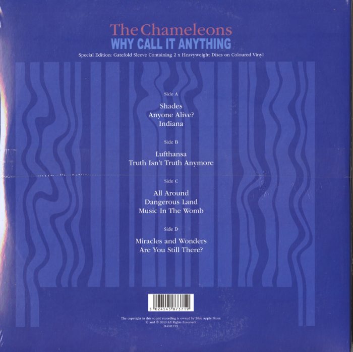 The Chameleons - Why Call It Anything - Ltd Ed, Blue, Orange, Double Vinyl, LP, Blue Apple Music Uk, 2019