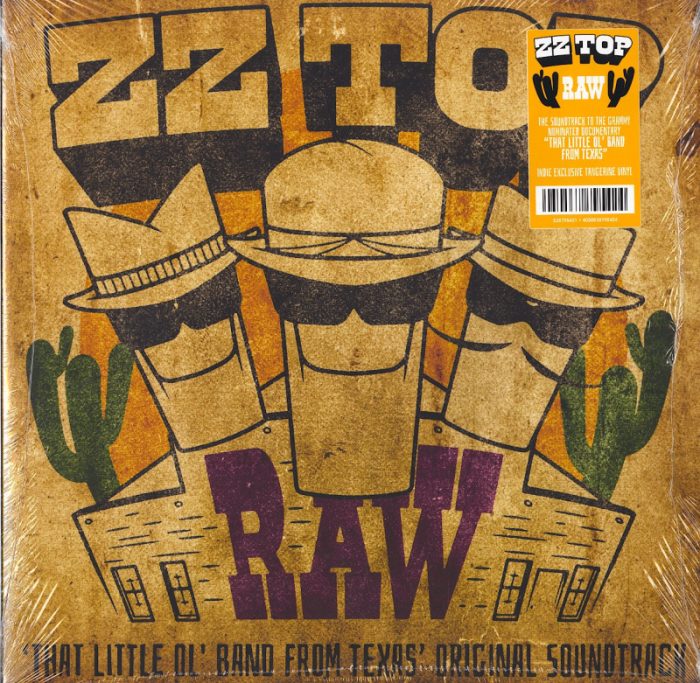 ZZ Top, RAW, That Little Ol' Band From Texas, Original Soundtrack, Tangerine Vinyl, LP, BMG, 2022
