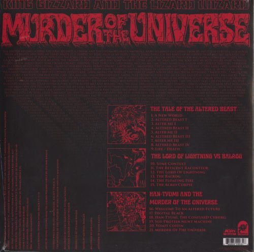 King Gizzard and The Lizard Wizard, Murder Of The Universe, Vomit Splatter Color Vinyl, LP, ATO, 2017
