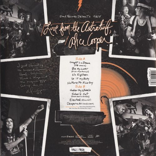 Alice Cooper, Live From The Astroturf, Limited, Numbered, Apricot Colored Vinyl, LP, Earmusic, 2022
