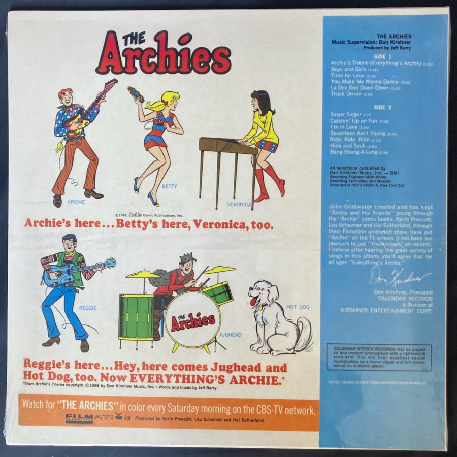 Archies - The Archies - Limited Edition, Pink, Black, White, Splatter, Colored Vinyl, Cleopatra, 2022