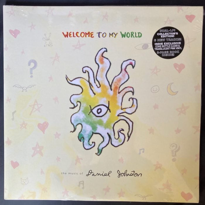 Daniel Johnston, Welcome To My World, Ltd Ed, Clear and Pink Vinyl, Booklet, 2XLP, 2022