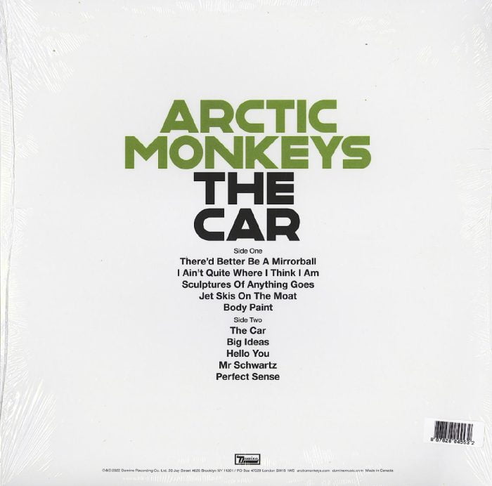 Arctic Monkeys, The Car, Limited Edition, Custard Colored Vinyl, LP, Domino Records, 2022