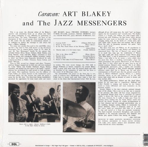 Art Blakey and The Jazz Messengers, Caravan, Limited Blue Colord Vinyl, LP, Dol, 2021