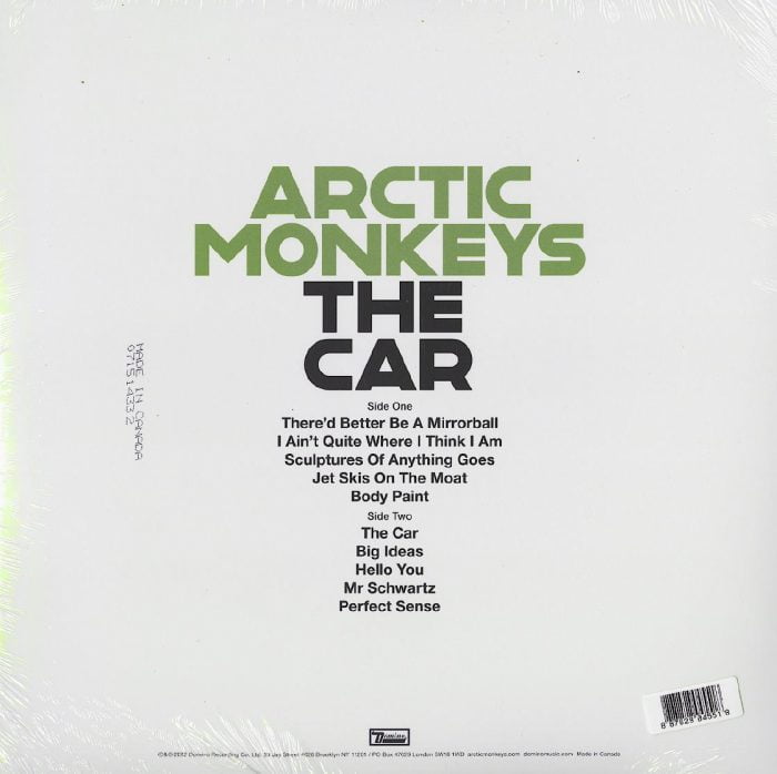 Arctic Monkeys, The Car, Black Vinyl, LP, Domino, 2022