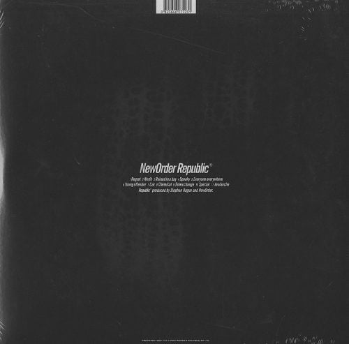 New Order, Republic, 180 Gram Vinyl, LP, Import, Remastered, Rhino, 2015