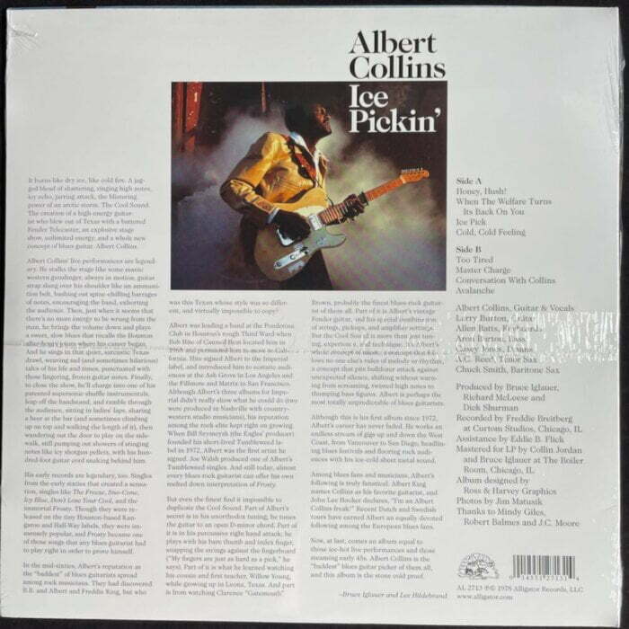 Albert Collins, Ice Pickin', 140 Gram Vinyl, LP, Reissue, Alligator Records, 2022