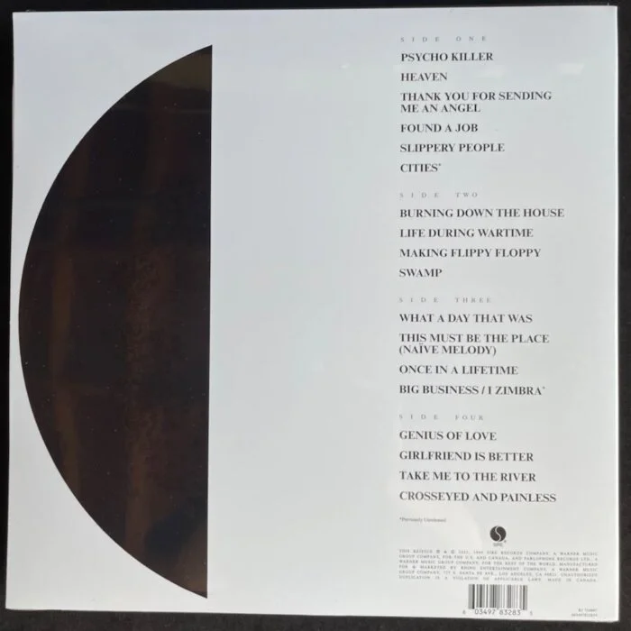 Talking Heads, Stop Making Sense, Deluxe Edition Double Vinyl, LP, Rhino, 2023
