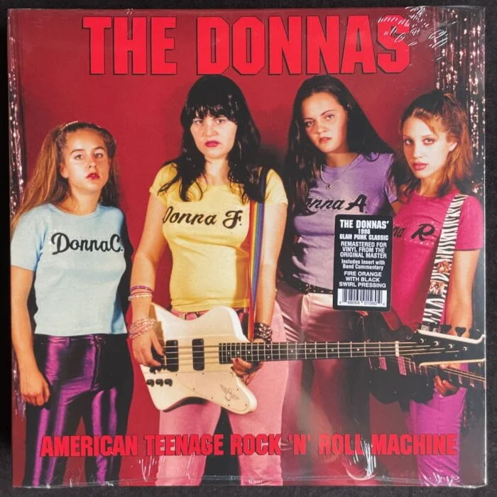 The Donnas, American Teenage Rock 'N' Roll Machine, Fire Orange With Black Swirl Vinyl, LP, 2023
