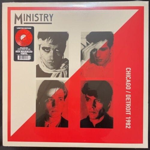 Ministry - Chicago / Detroit 1982 - Limited Red Marble Vinyl, LP, Cleopatra, 2023