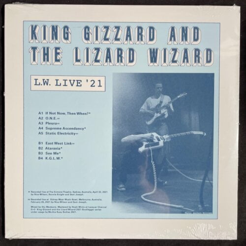 King Gizzard and The Lizard Wizard, L.W. Live in Australia, Clear Vinyl, Reverse Groove, LP, WABB, 2021